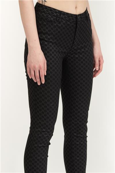 Karl Lagerfeld Shiny Monogram Kadın Jean Pantolon