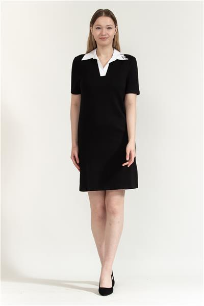 Karl Lagerfeld Signature Collar Kadın T-Shirt Elbise