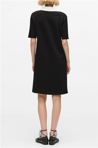 Karl Lagerfeld Signature Collar Kadın T-Shirt Elbise Siyah