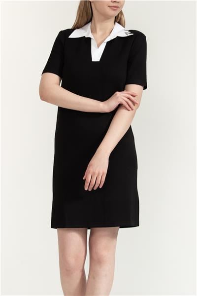 Karl Lagerfeld Signature Collar Kadın T-Shirt Elbise