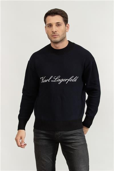 Karl Lagerfeld Signature Erkek Triko