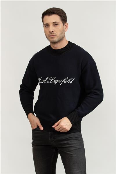 Karl Lagerfeld Signature Erkek Triko