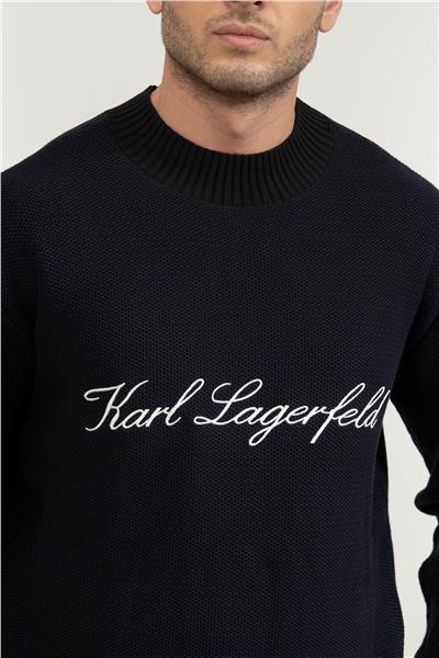 Karl Lagerfeld Signature Erkek Triko
