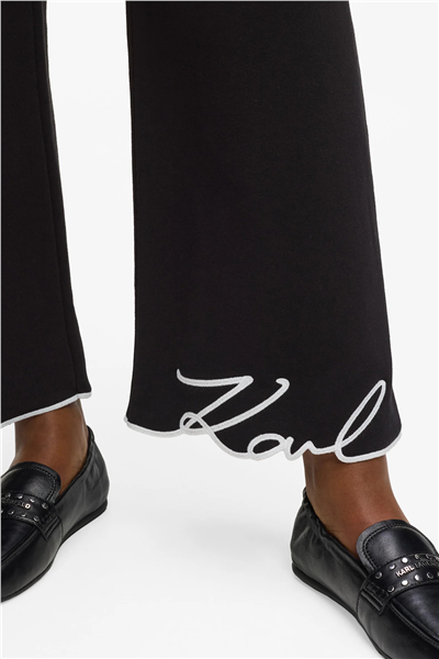Karl Lagerfeld Signature Hem Kadın Eşofman Altı Siyah