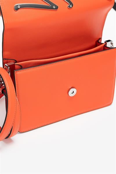 Karl Lagerfeld Signature Kadın Mini Omuz Çantası Kırmızı