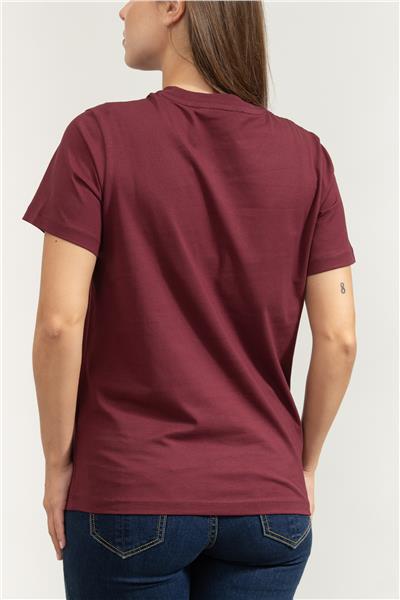 Karl Lagerfeld Signature Sequins Kadın Bisiklet Yaka T-Shirt