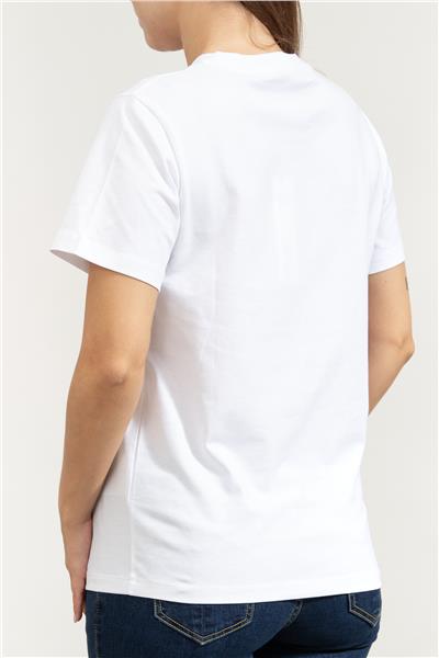 Karl Lagerfeld Signature Sequins Kadın Bisiklet Yaka T-Shirt