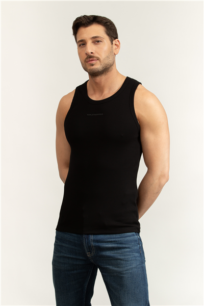 Karl Lagerfeld SL Erkek Bisiklet Yaka T-Shirt