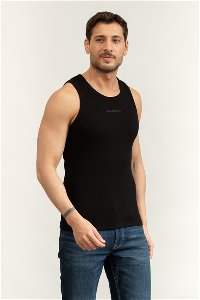 Karl Lagerfeld SL Erkek Bisiklet Yaka T-Shirt