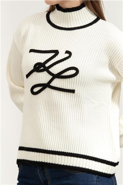 Karl Lagerfeld Soutache Autograph Kadın Triko