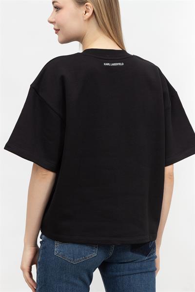 Karl Lagerfeld Sslv Kadın Bisiklet Yaka Sweatshirt