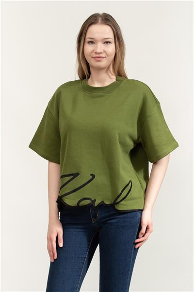 Karl Lagerfeld Sslv Kadın Bisiklet Yaka Sweatshirt