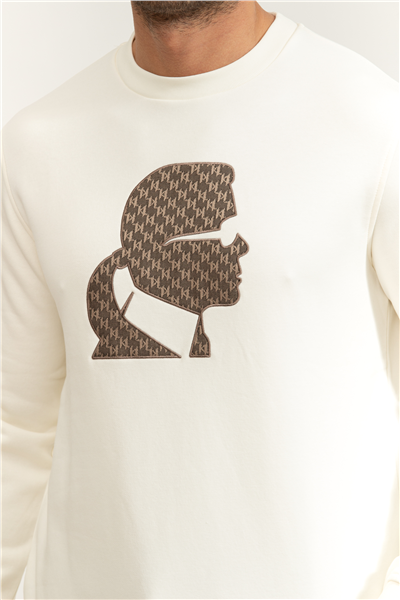 Karl Lagerfeld Sweat Crewneck Erkek Bisiklet Yaka Sweatshirt