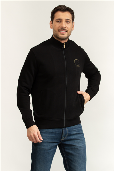 Karl Lagerfeld Sweat Zip Jacket Erkek Fermuarlı Sweatshirt