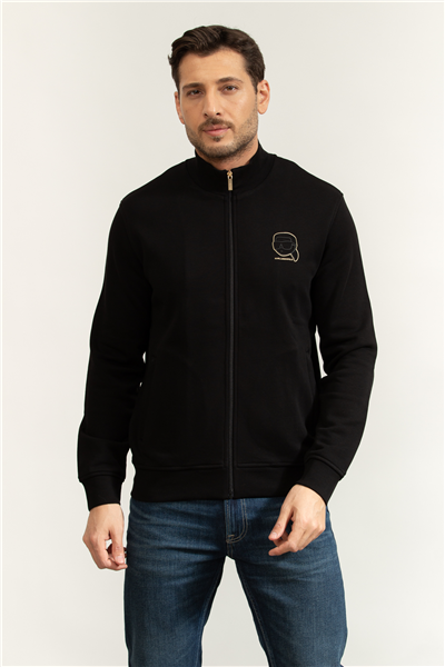 Karl Lagerfeld Sweat Zip Jacket Erkek Fermuarlı Sweatshirt