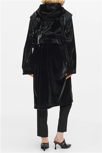 Karl Lagerfeld Transformable Coat Kadın Mont Siyah