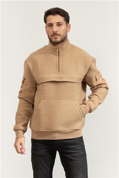 Karl Lagerfeld Troyer Erkek Fermuarlı Sweatshirt