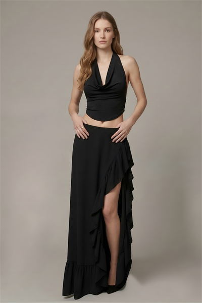 Lalamia Kadın Jarse Askılı Elbise