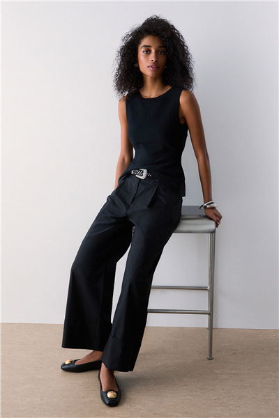 Liu Jo 3.0 Pant. Lungo Kadın Pantolon Siyah