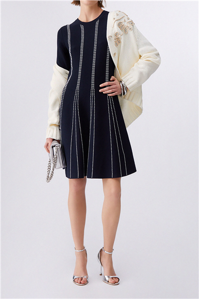 Liu Jo Abito Maglia Kadın Elbise Çok Renkli