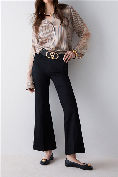 Liu Jo B.Up Flare Jewel H.W. Kadın Pantolon Siyah