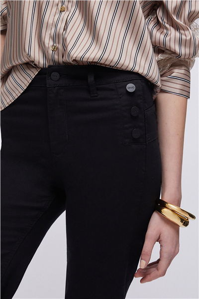 Liu Jo B.Up Flare Jewel H.W. Kadın Pantolon Siyah
