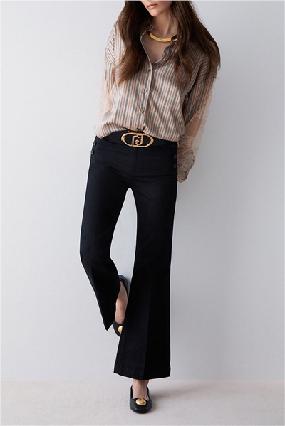 Liu Jo B.Up Flare Jewel H.W. Kadın Pantolon Siyah
