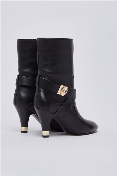 Liu Jo Blake 02 - Ankle Boot Baby Calf Leather Black Kadın Bot Siyah
