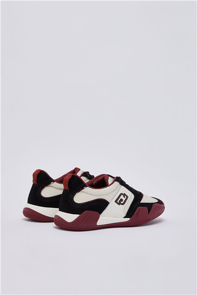 Liu Jo Blossom 02 - Sneaker Cow Suede/Mesh/Calf Milk/Black Kadın Sneaker
