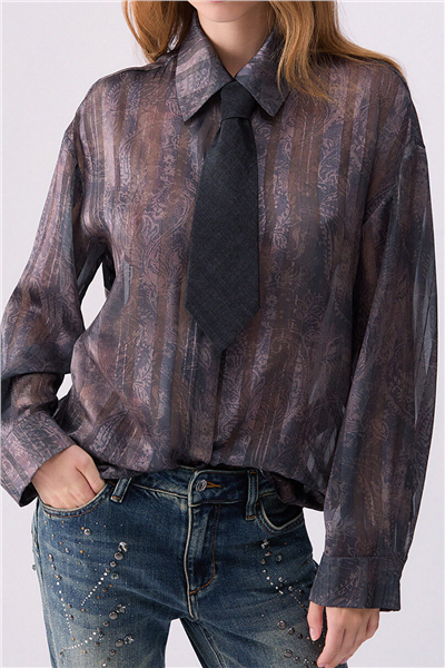 Liu Jo Camicia Digital M/L Kadın Gömlek