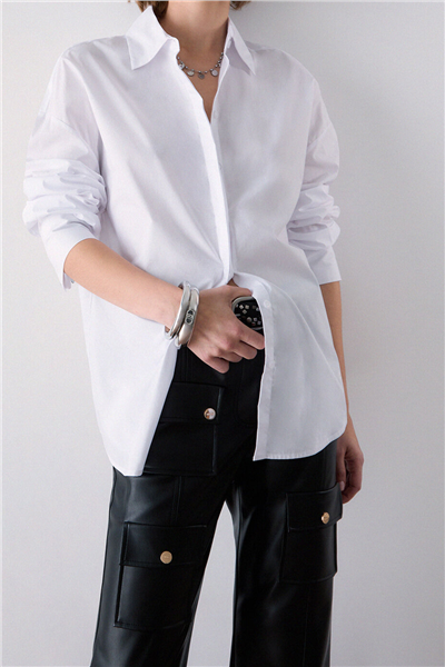 Liu Jo Camicia Ts M/L Kadın Gömlek Beyaz
