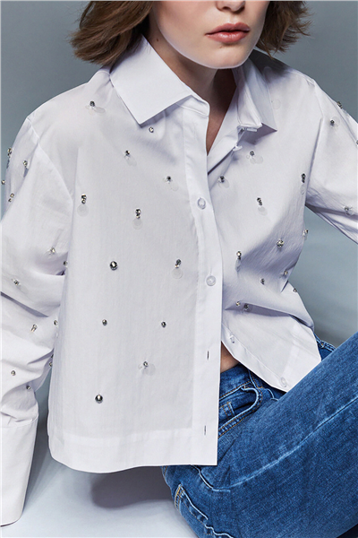 Liu Jo Camicia Ts M/L Kadın Gömlek Beyaz