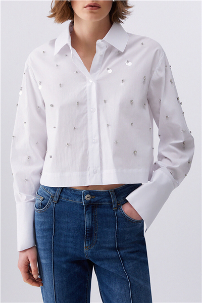 Liu Jo Camicia Ts M/L Kadın Gömlek Beyaz
