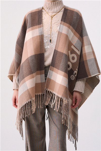 Liu Jo Cappa/Poncho Tessut3 Kadın Panço Çok Renkli