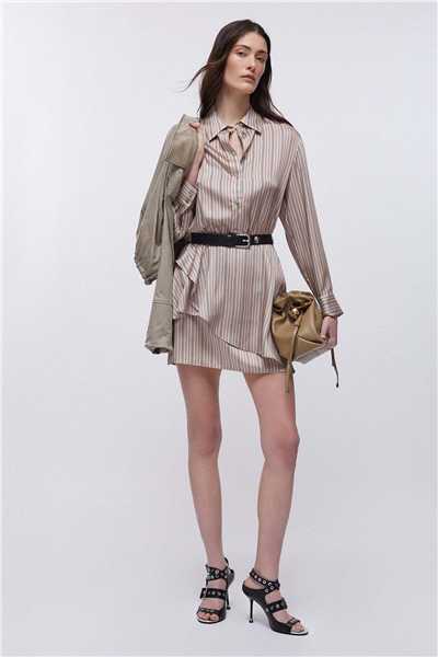 Liu Jo Ecs Abito Con Balze Kadın Elbise