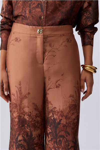 Liu Jo Ecs Pant.Palazzo Kadın Pantolon Çok Renkli