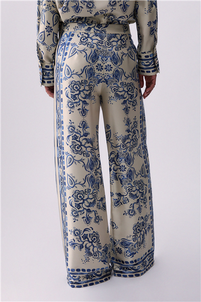 Liu Jo Ecs Pant.Palazzo Kadın Pantolon Çok Renkli