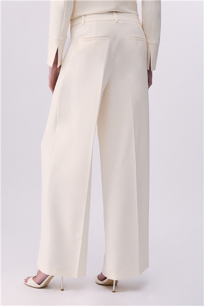 Liu Jo Ecs Pant.Ts Lungo Kadın Pantolon Krem