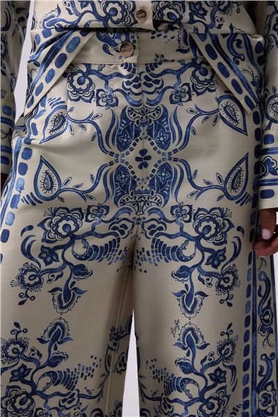 Liu Jo Ecs Pant.Palazzo Kadın Pantolon Çok Renkli