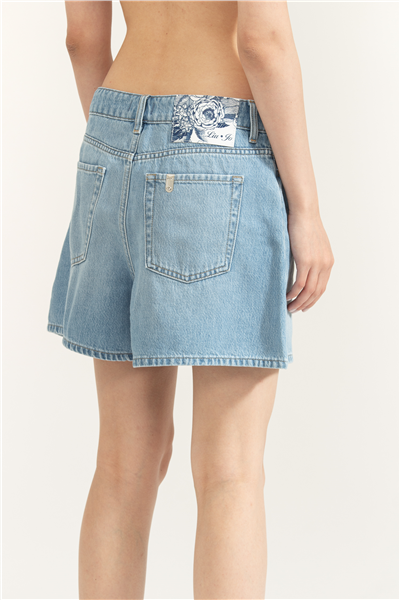 Liu Jo Ecs Short Bottoni Kadın Jean Pantolon