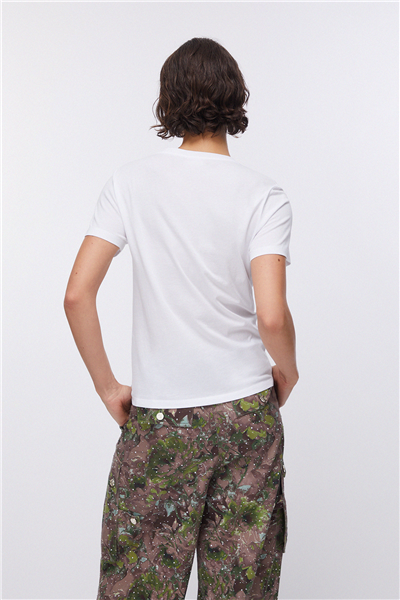 Liu Jo Ecs T-Shirt Moda M/C Kadın Bisiklet Yaka T-Shirt