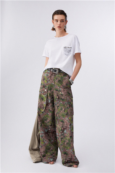 Liu Jo Ecs T-Shirt Moda M/C Kadın Bisiklet Yaka T-Shirt