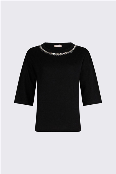 Liu Jo Ecs T-Shirt Moda M/C Kadın Bisiklet Yaka T-Shirt