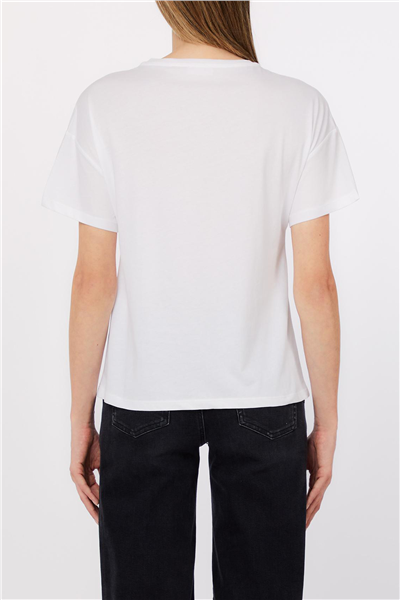Liu Jo Ecs T-Shirt Moda M/C Kadın Bisiklet Yaka T-Shirt