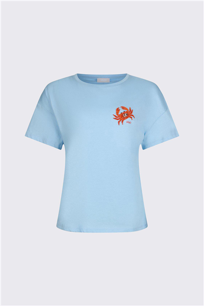 Liu Jo Ecs T-Shirt Moda M/C Kadın Bisiklet Yaka T-Shirt