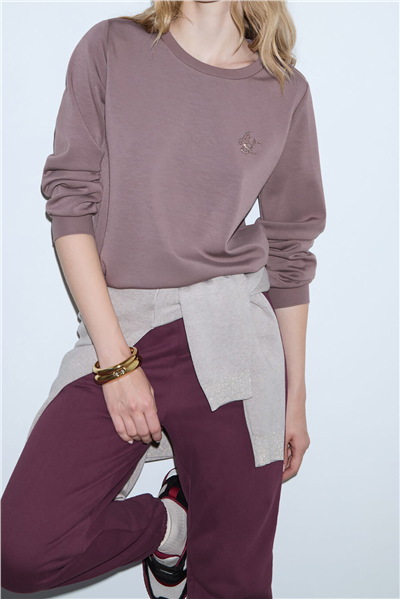Liu Jo Felpa Chiusa Kadın Bisiklet Yaka Sweatshirt
