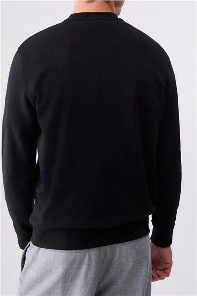 Liu Jo Felpa Chiusa M/L Erkek Bisiklet Yaka Sweatshirt Siyah