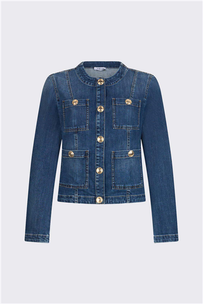 Liu Jo Giubbino Button Kadın Kot Mont