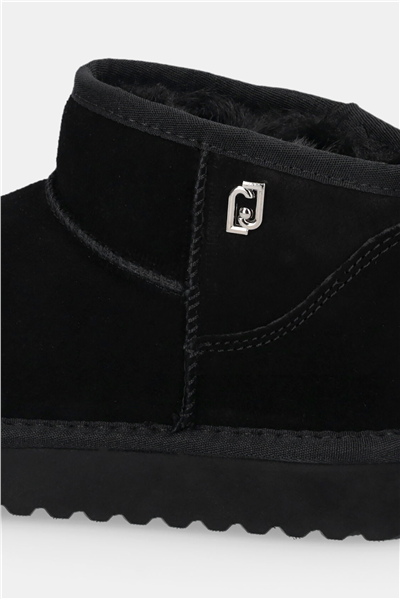 Liu Jo Jil 01 - Ankle Boot Cow Suede Black Kadın Bot Siyah
