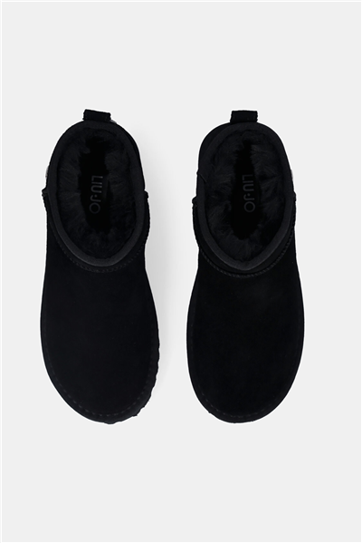 Liu Jo Jil 01 - Ankle Boot Cow Suede Black Kadın Bot Siyah
